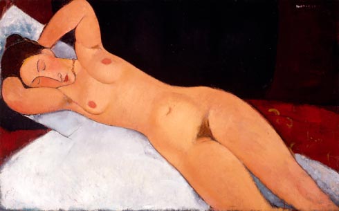 Amedeo Modigliani - Naakt - 1917