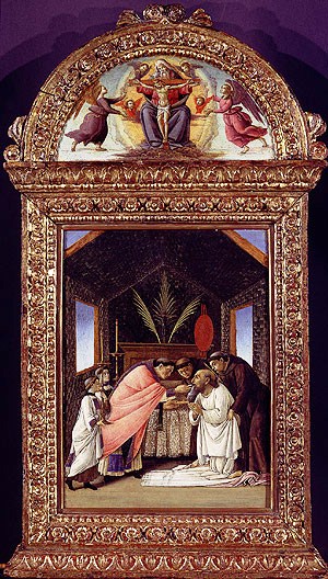 Botticelli - De laatste communie van Sint Hiëronymus - 1490