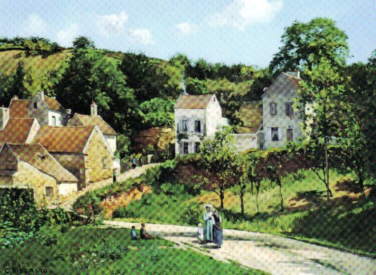 Camille Pissaro  - Hermitage in Pontoise - 1867