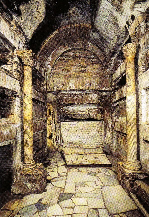 Catacomben van Sint-Callistus 06 (Crypte van de pausen)