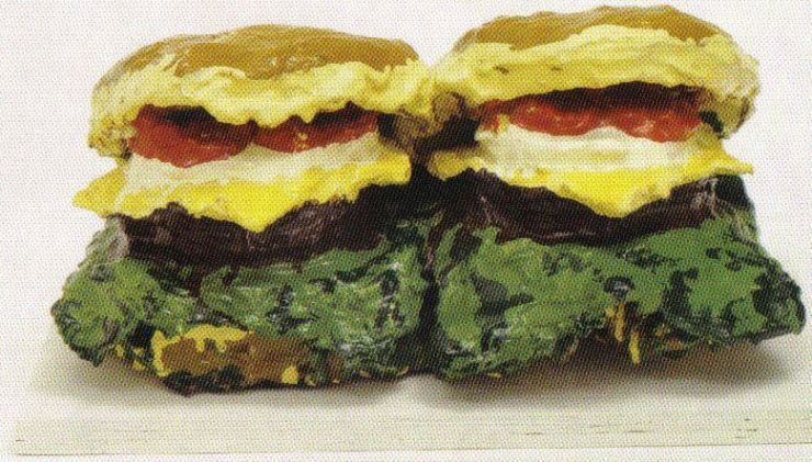 Claes Oldenburg - Twee cheeseburgers - 1962