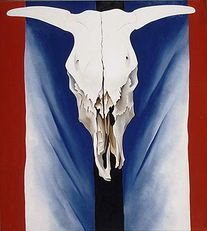 Georgia O'Keefe - Rood, wit en blauw - 1931