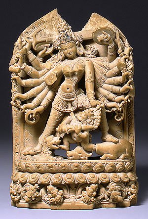 Godin Durga doodt de demon - Bangladesh - 1130