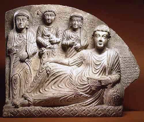 Grafsteen - Palmyra - 200 n.C.
