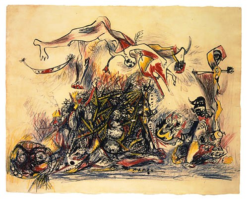 Jackson Pollock - Oorlog - 1947