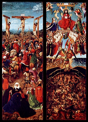 Jan Van Eyck - De kruisiging en het Laatste Oordeel - 1430