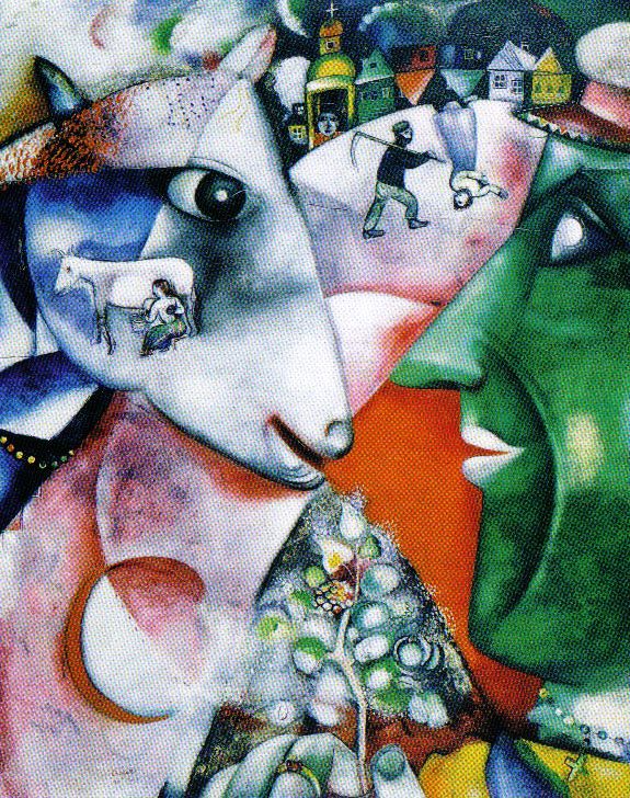 Marc Chagall - Ik en het dorp - 1911