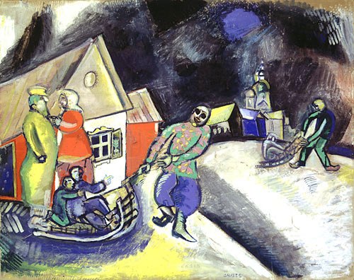 Marc Chagall - Winter in Vitebsk - 1911