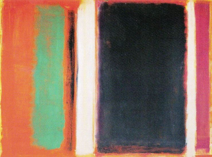 Mark Rothko - Magenta, zwart, groen en oranje - 1949