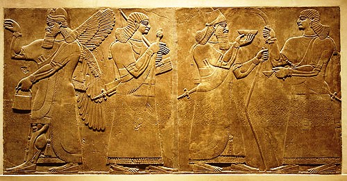 Muurversieringen - Mesopotamië - 880 v.C.