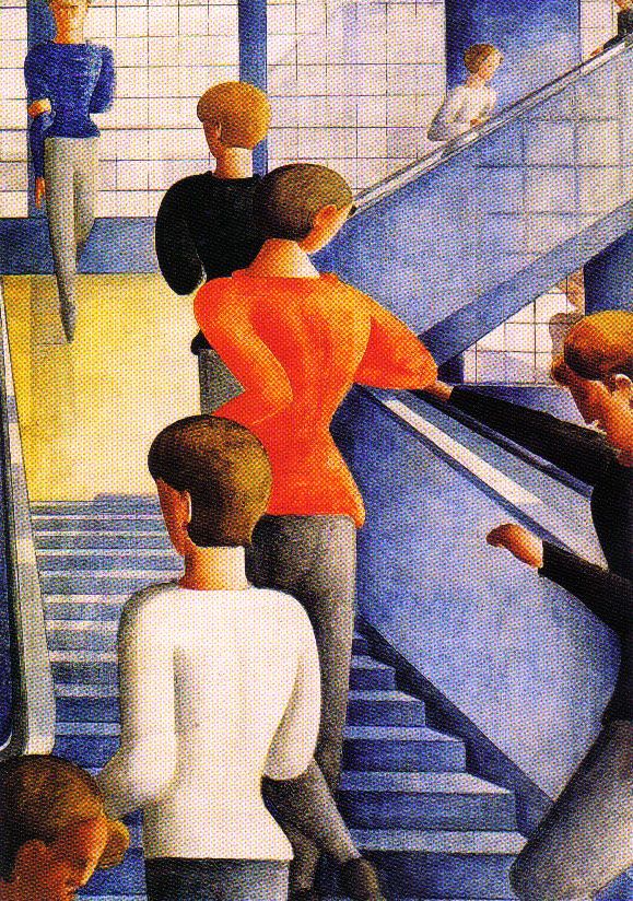 Oskar Schlemmer - Bauhaus Stairway - 1932