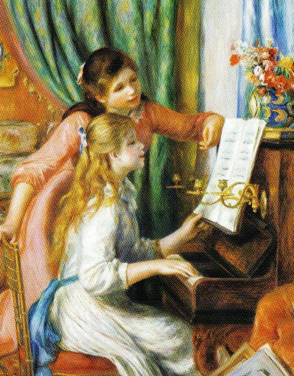 Pierre Auguste Renoir - Twee meisjes aan de piano - 1892