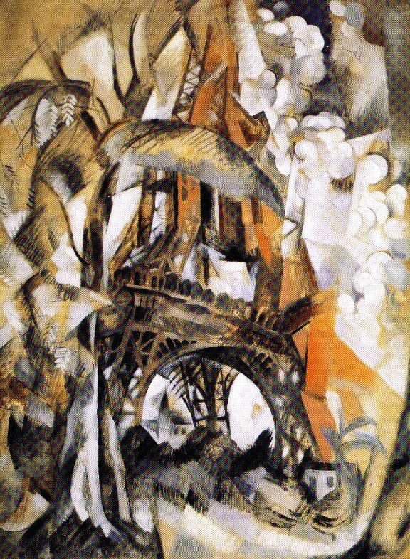 Robert Delauney - Eiffeltoren met bomen - 1910