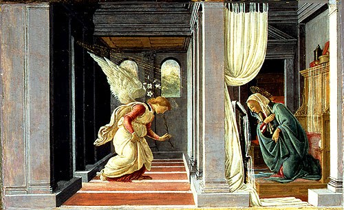 Sandro Botticelli - De Annunciatie - 1485