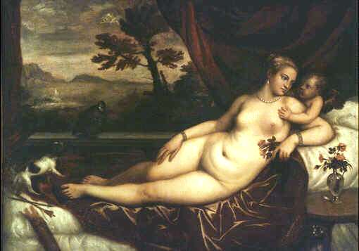 Uffizi 40 (Titiaan - Venus en Cupido)