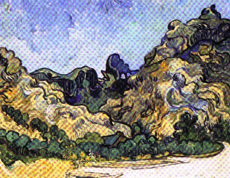 Vincent Van Gogh - Bergen in Saint-Rémy - 1889
